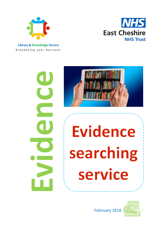 Evidence searching leaflet - click to open PDF