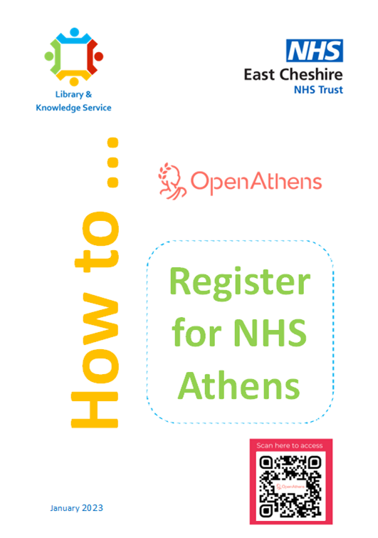 How to register for Athens leaflet