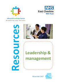 Resources for Leadership and Management leaflet