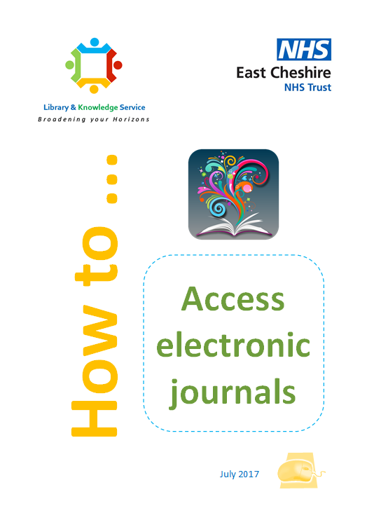 How to access electronic journals leaflet