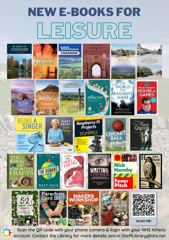 Leisure e-books. Pictures of front covers. Click to access.