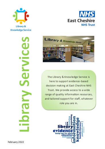 Library services leaflet - click to open PDF