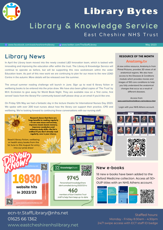 Image of the library newsletter. Click to open the PDF.