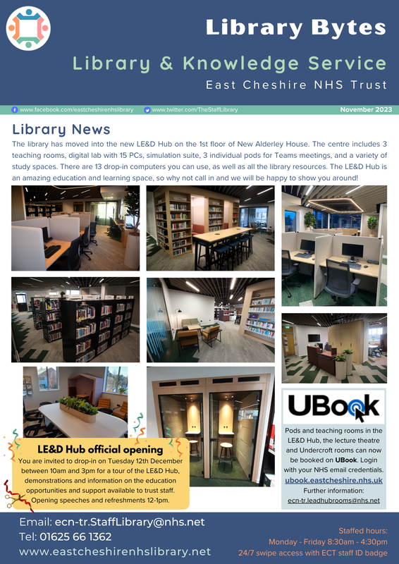 Image of the library newsletter - click to open PDF