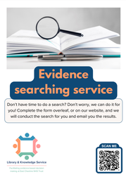 Evidence searching service leaflet