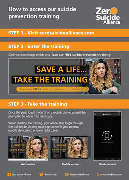 Suicide training poster